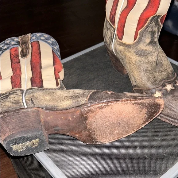 Women’s Dan Post American Flag Cowboy Boots - Picture 5 of 8